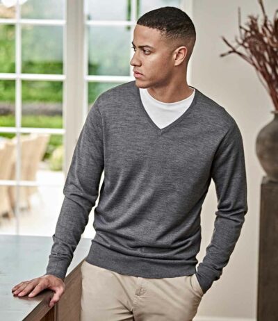 Image for Tee Jays Merino Blend V Neck Sweater