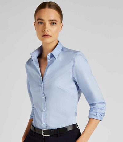 Image for Kustom Kit Ladies Long Sleeve Tailored Stretch Oxford Shirt